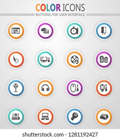 Electron icons set for web sites and user interface