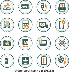 Electron icons set for web sites and user interface