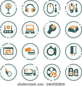 Electron icons set for web sites and user interface