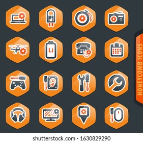 Electron icons set for web sites and user interface