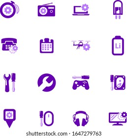 Iconos electrónicos establecidos para sitios web e interfaz de usuario