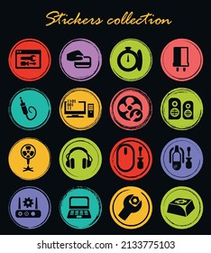 Electron icons set for web sites and user interface