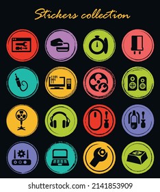 Electron icons set for web sites and user interface