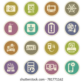 Electron icons set for web sites and user interface