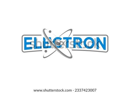 Electron neutron core modern technology icon symbol illustration