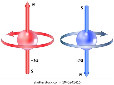 Electron Spin. The Electron Behaves As If It Were Spinning About An Axis, Thereby Generating A Magnetic Field Whose Direction Depends On The Direction Of Spin