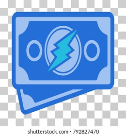 Electroneum Banknotes vector icon. Illustration style is flat iconic symbol on a chess transparent background.
