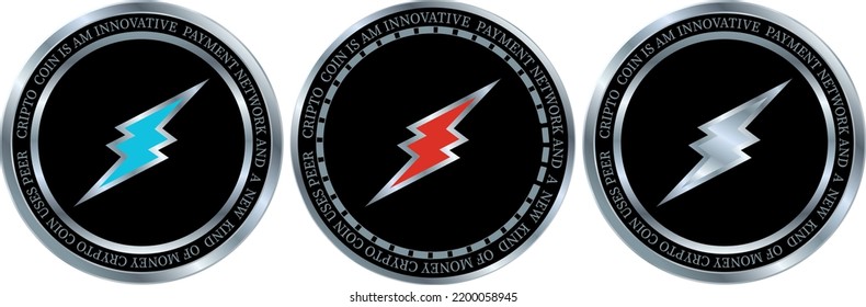 electroneum-etn digital currency vector illustrations. 3d illustration.