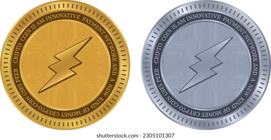 electroneum-etn digital currency vector illustrations. 3d illustration.