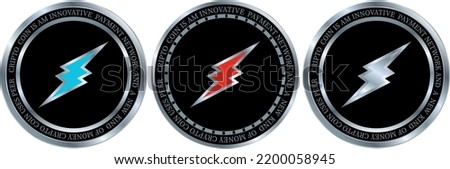 electroneum-etn digital currency vector illustrations. 3d illustration.