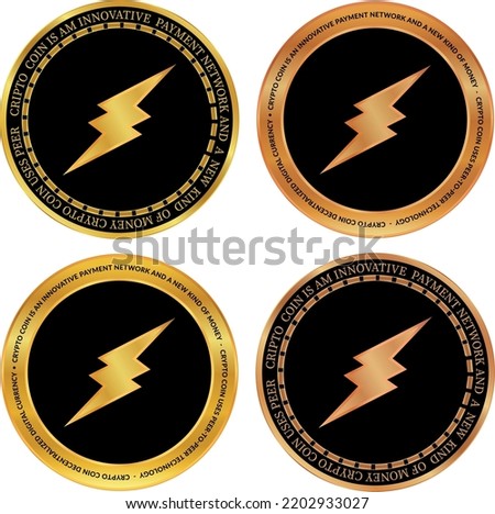electroneum-etn digital currency vector illustrations. 3d illustration.