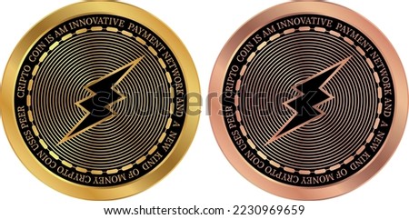 electroneum-etn digital currency vector illustrations. 3d illustration.