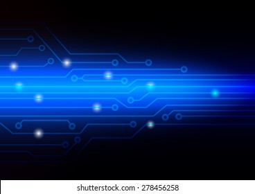 Electronic abstract background, vector illustration