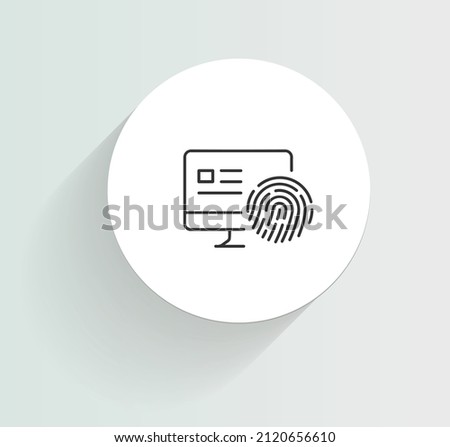 Electronic advanced signature icon vector design