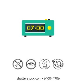 Electronic Alarm Clock Icon