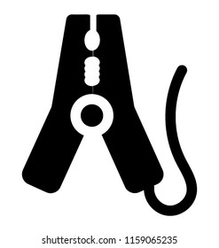 
An electronic alligator clip
