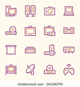 Electronic Appliances Web Icons