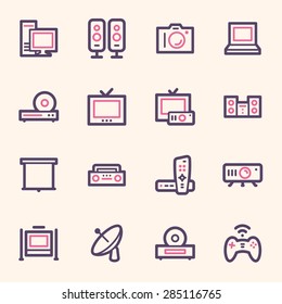 Electronic Appliances Web Icons