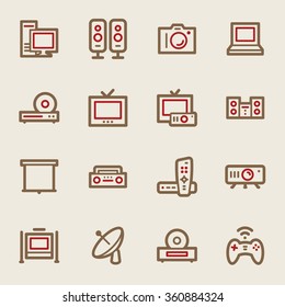Electronic Appliances Web Icons