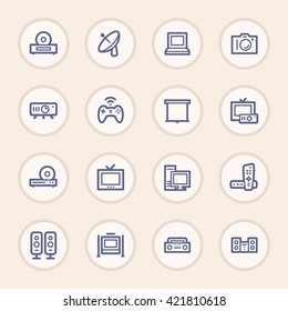 Electronic Appliances Web Icons