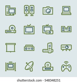 Electronic Appliances Web Icons