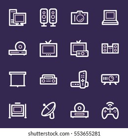 Iconos Web de dispositivos electrónicos