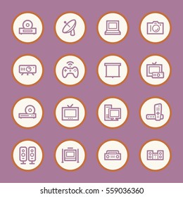 Electronic Appliances Web Icons
