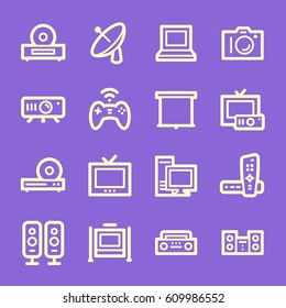 Electronic Appliances Web Icons