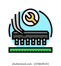 electronic assembly electronics color icon vector. electronic assembly electronics sign. isolated symbol illustration