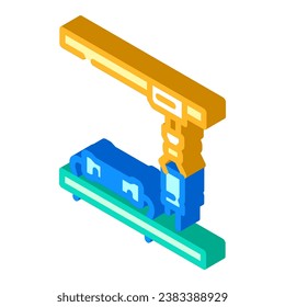 electronic assembly electronics isometric icon vector. electronic assembly electronics sign. isolated symbol illustration