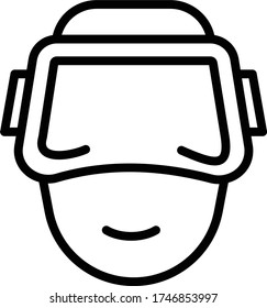concepto de atleta electrónico, diseño de icono de vector gamer, símbolos de adicción y malos hábitos en fondo blanco