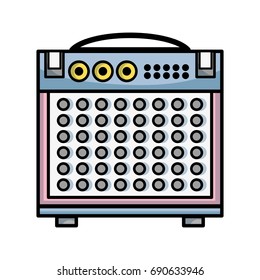 electronic audio console to play music performer
