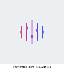 Electronic audio wave logo design template. Vector concept for company business identity.