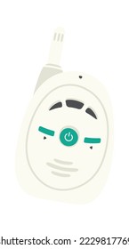 Electronic babysitter flat icon Baby care elements