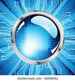 Electronic background. Vector.