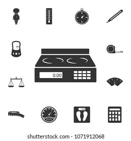 electronic balance icon. Simple element illustration. electronic balance symbol design from Measuring collection set. Can be used in web and mobile on white background