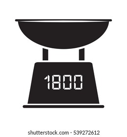 electronic balance icon vector illustration
