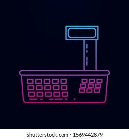 Electronic balance nolan icon. Simple thin line, outline vector of measure icons for ui and ux, website or mobile application