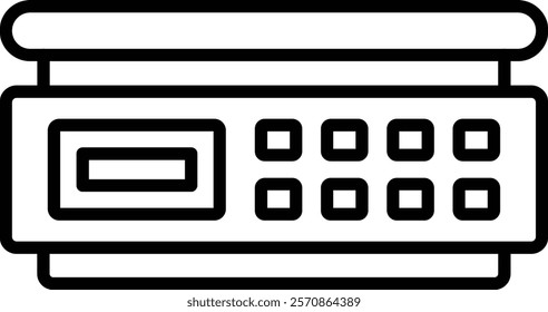 Electronic Balance vector icon. Can be used for printing, mobile and web applications.