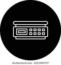 Electronic Balance vector icon. Can be used for printing, mobile and web applications.