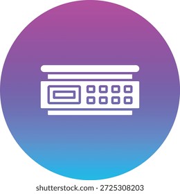 Electronic Balance vector icon. Can be used for printing, mobile and web applications.