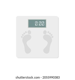 Electronic bathroom scales Vector illustration
