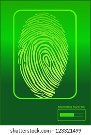 Electronic biometric fingerprint scanning