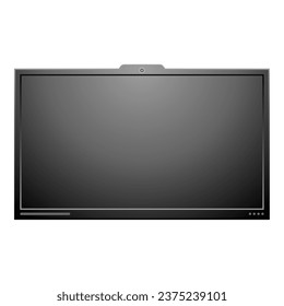 Electronic blackboard,large monitor,large display,wall -mounted illustration.