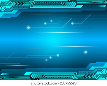 electronic blue frame technology background