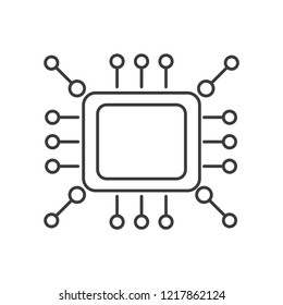 The electronic board. Vector icon.