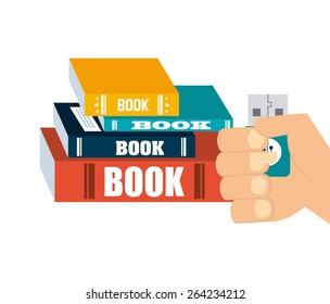 electronic book design, vector illustration eps10 graphic 