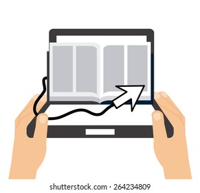 electronic book design, vector illustration eps10 graphic 