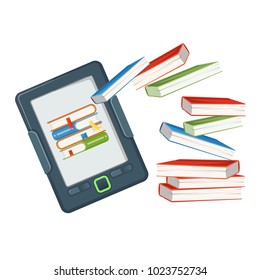 Electronic book device contains millions of paper books published