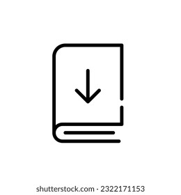 Electronic book download to a device. Pixel perfect icon